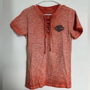 Harley-Davidson Women's Throttle Lace-up Tee